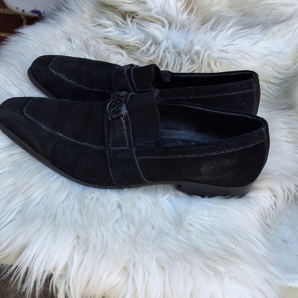Stacy Adams Black suede stylized loafers 11.5 - Picture 5 of 11